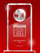 Najbolji broker u Aziji u 2011. godini od World Finance Awards-a